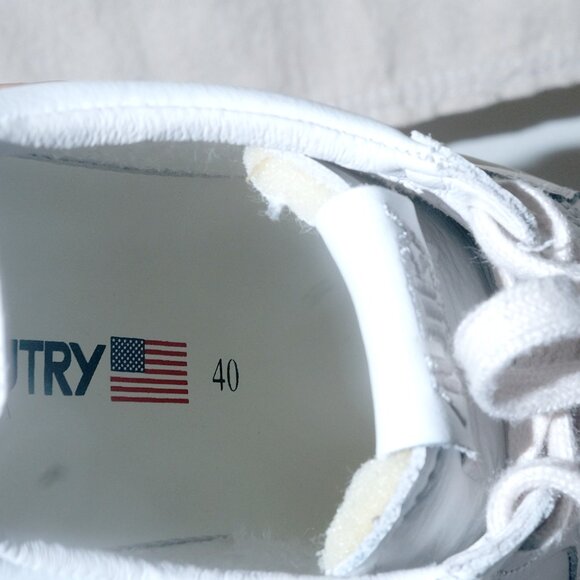 AUTRY Medalist Low-Top Bicolor Leather Sneakers Women's Size 40 - Picture 7 of 7